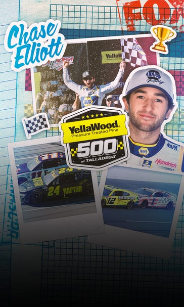 Chase Elliott passes Ryan Blaney at Talladega to advance to Round of 8